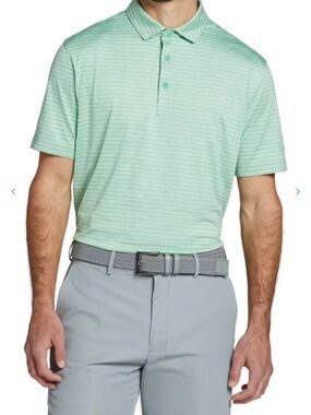Walter Hagen Men Performance 11 Classic Striped Polo Shirt